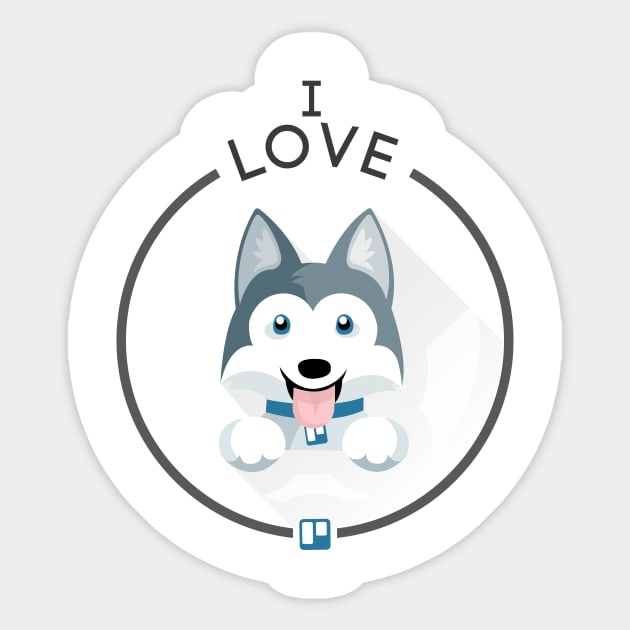 I love Trello Sticker by Chisco Leiton